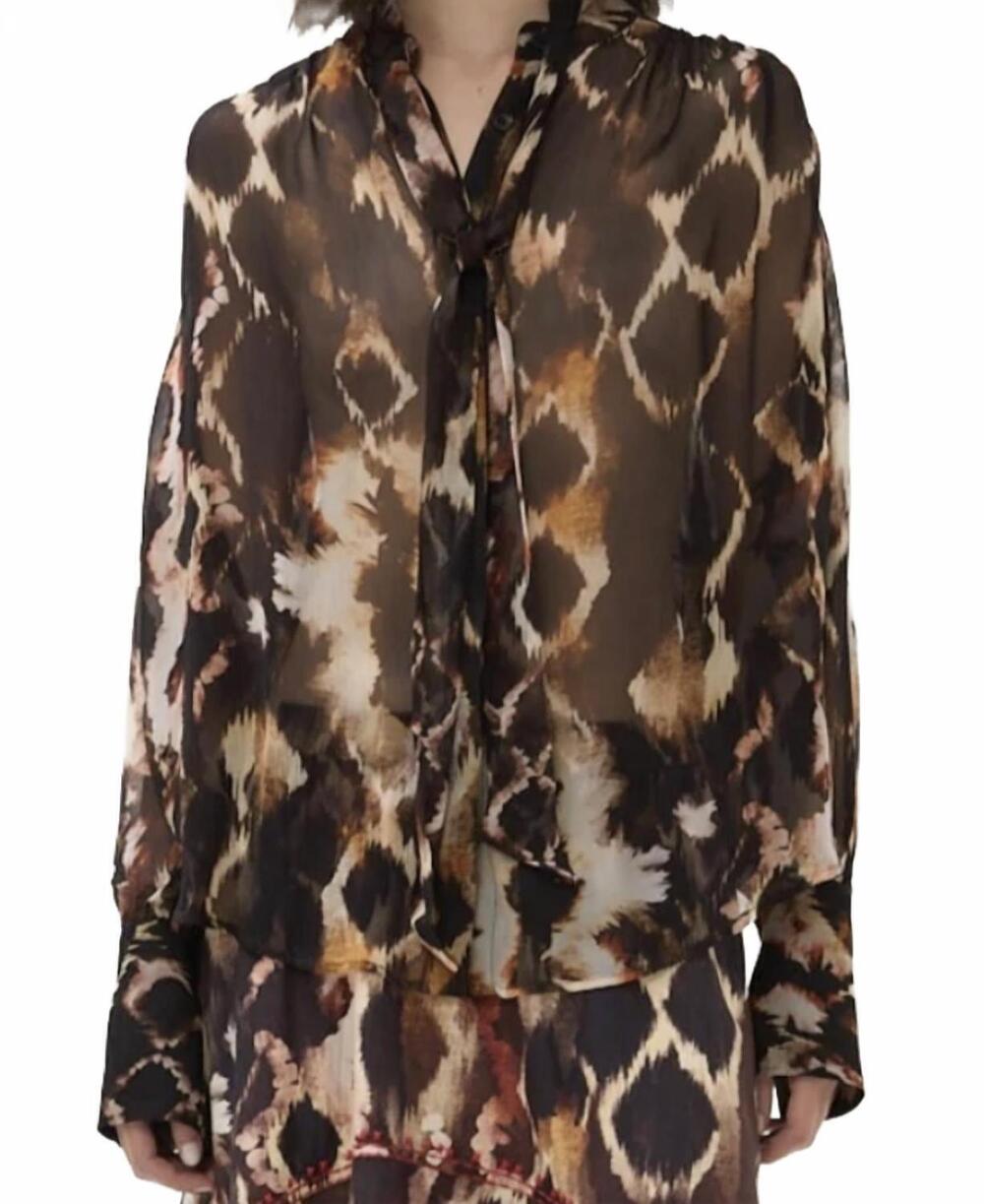 NEW MARIA CHER fleetwood fiona top in brown